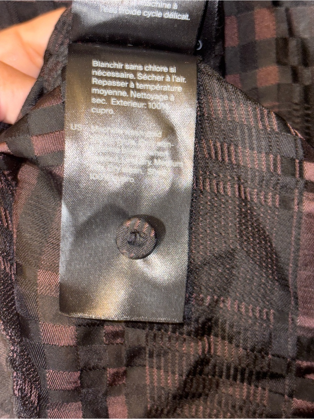 COS Runway Collection Sheer Checked Button-Up Jacquard Shirt size 6 - Picture 9 of 10